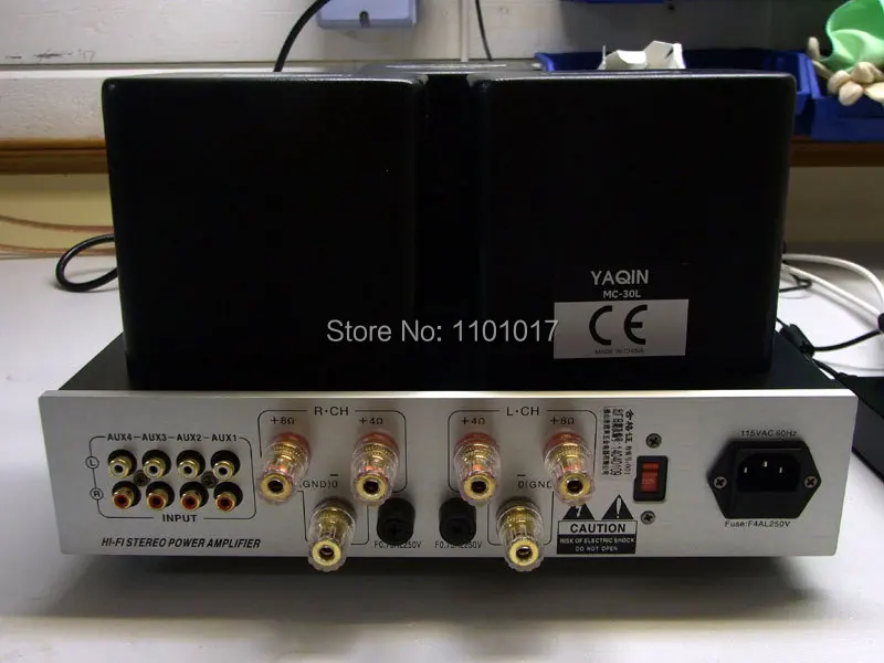 YAQIN MC-30L EL34 Push-Pull Tube Amplifier, High-Fidelity EXQUIS 6CA7 Integrated Lamp Amp with Headphone Output and Remote Controller, Model MS-20L image 6