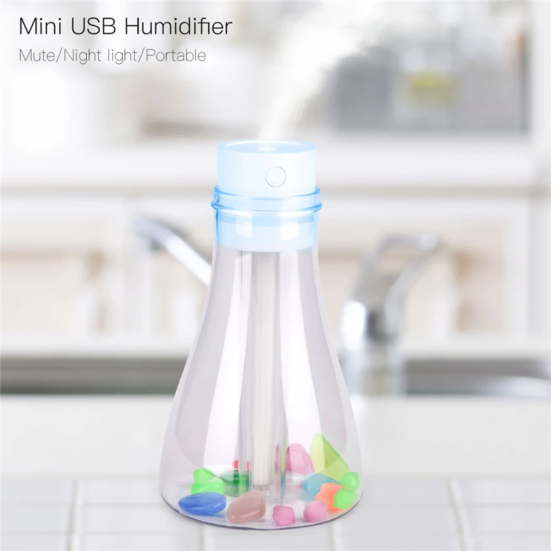 

500ML Large Capacity Essential Oil Diffuser USB Air Humidifier Wishing Bottle Design Humidifier Portable Kawaii Mist Sprayer 31