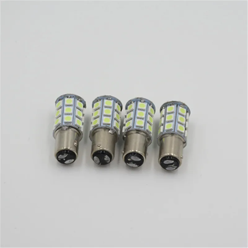 10 шт. BAY15D 1157 P21/5 W 27 SMD 5050 задние тормоза поворота Задние Резервное копирование светодиодный светильник лампы красный белого и синего цвета желтый 12V 24V