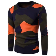 Pullover Men Brand Fashion Camouflage Slim Fit Quality Winter Sweaters Men Mens Christmas Sweater Men’s Knitted Sweater Patterns