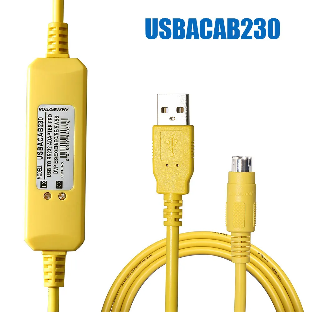 

DELTA PLC Programming Cable Suitable DVP ES EX EH EC Series USB Download Cable USBACAB230 Communication Cable