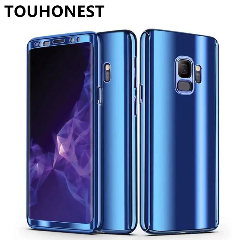 

For Samsung Galaxy S9 S8 Plus Note 9 8 cover cases 360 Full Cover Plating Mirror Case For Samsung S8 S7 Edge Hard Protective