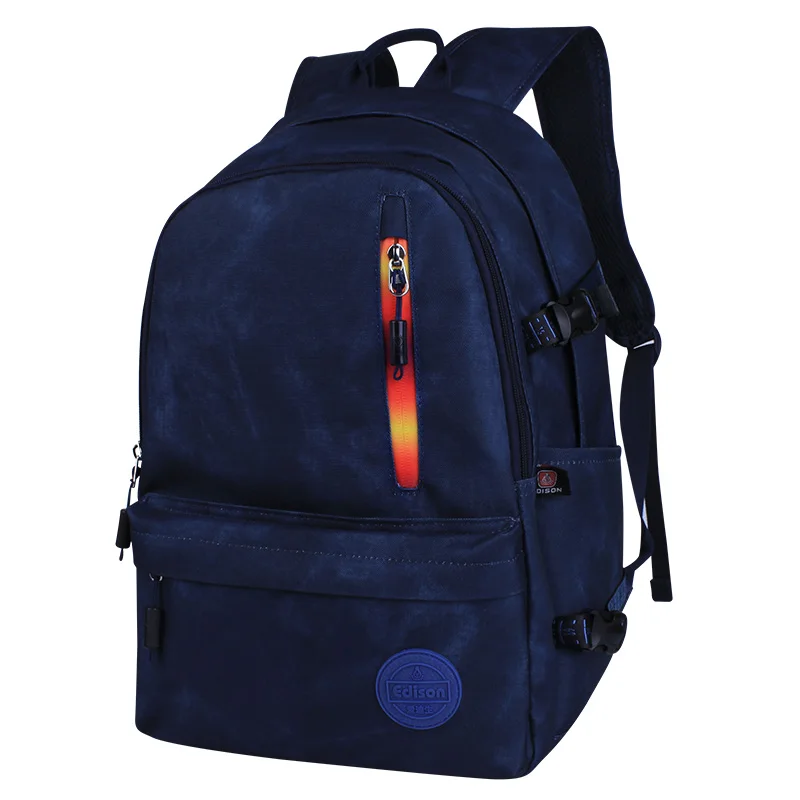 Мужской рюкзак Эдисона, Европейская и американская мода, Большой Вместительный ультра-светильник, Студенческая сумка, трендовый рюкзак для отдыха, спорта, путешествий