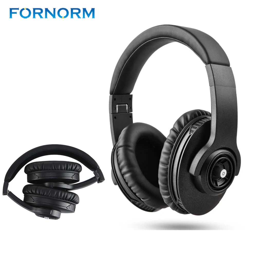 FORNORM HT Wireless Bluetooth 4.1 Stereo Headphones with Mic Driver Rotary Folding Headset
