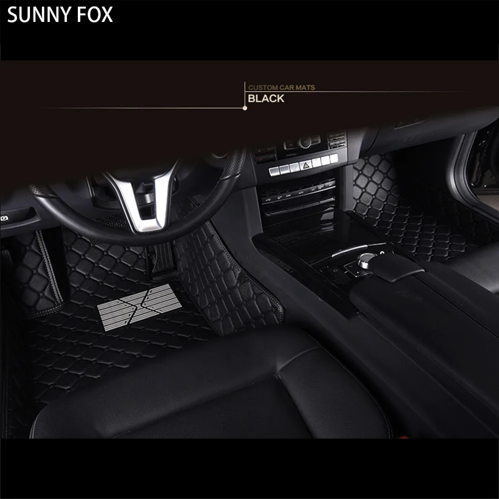 

SUNNY FOX Car floor mats for Mercedes Benz GLA CLA GLK GLC G ML GLE GL GLS A B C E S W204 W205 W211 W212 W221 W222 W176 liners
