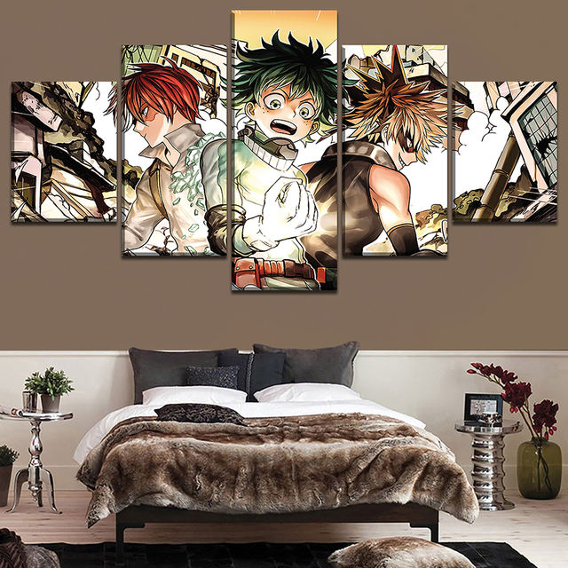 5 PIECES MY HERO ACADEMIA WALL POSTER
