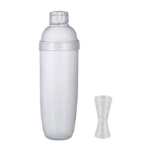 Миксер чашка PC Прозрачный горшок ручной шейкер прозрачный бар шейкер молоко чай вино с ситечком и крышкой топ со шкалой