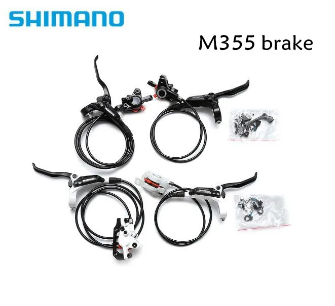 SHIMANO BR-BL-M355 M355 Hydraulic MTB Mountain Bike Bicycle Disc Brake Set Front & Rear Calipers Left & Right Levers