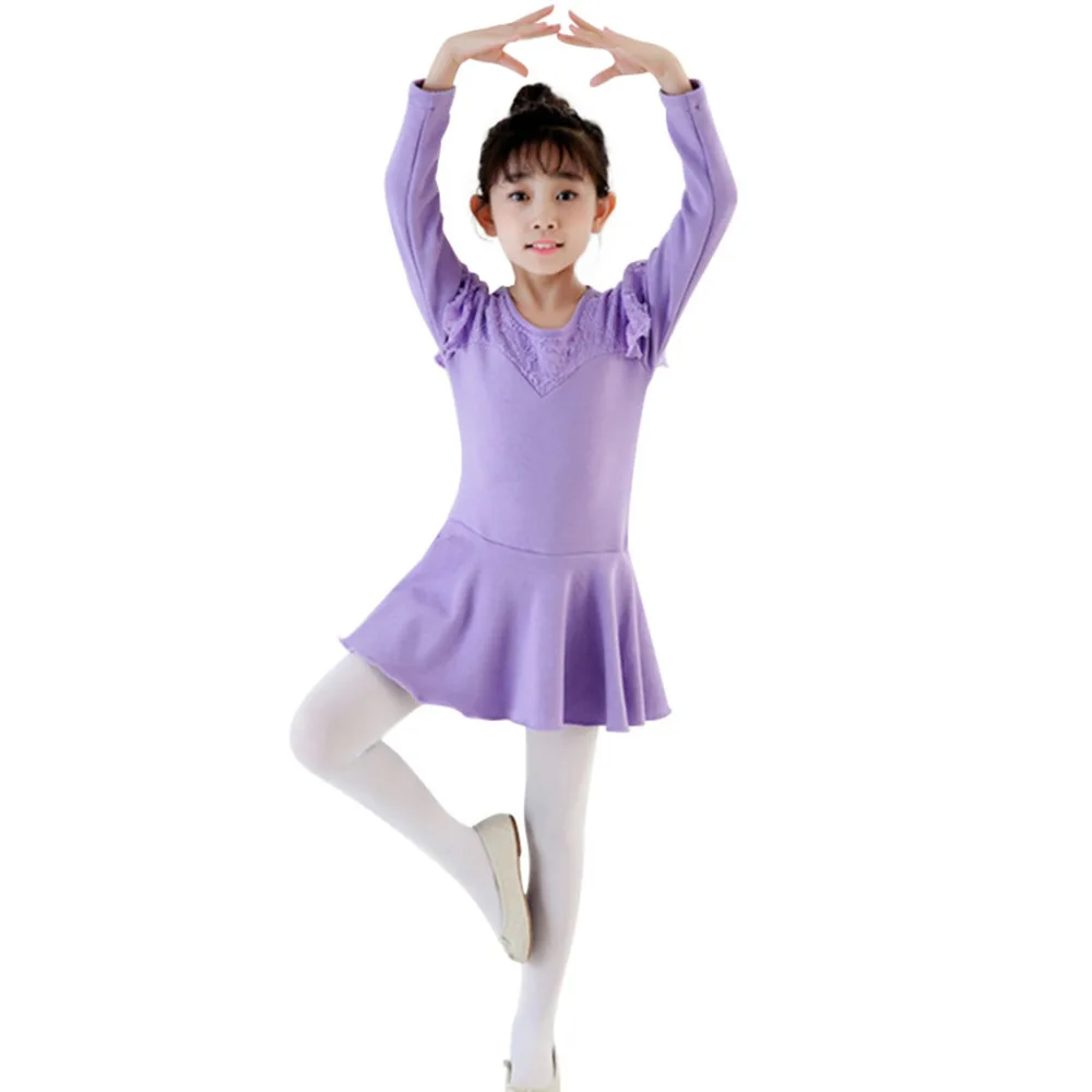 Kids Gown Dance Dresses Girl Winter Autumn Clothes Long Sleeve Cotton