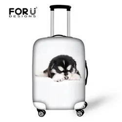 FORUDESIGNS 18-30 дюймов животное Кошка Печатный Дорожный чемодан багажный Защитный чехол с сумкой для хранения высокий водостойкий багажный