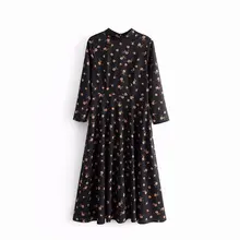 Горячая Распродажа AAZZ58-9171 Платья с цветочным принтом в европейском и американском стиле