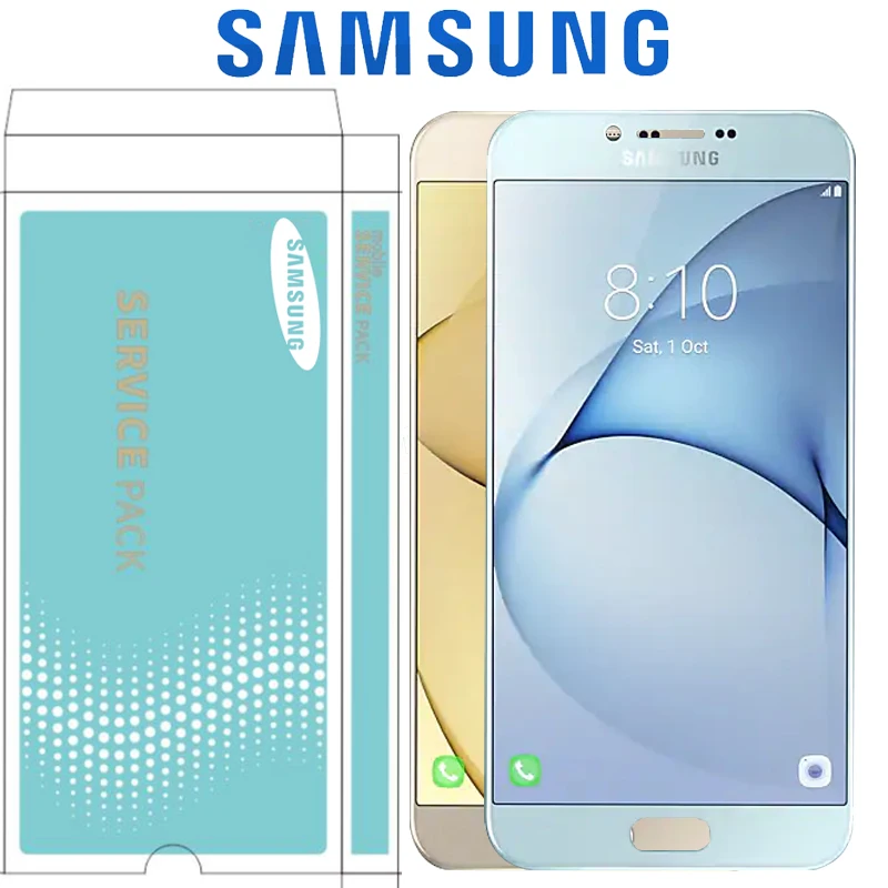 

ORIGINAL 5.7'' SUPER AMOLED for SAMSUNG Galaxy A8 2016 A8100 A810 LCD Display Touch Screen Digitizer Assembly