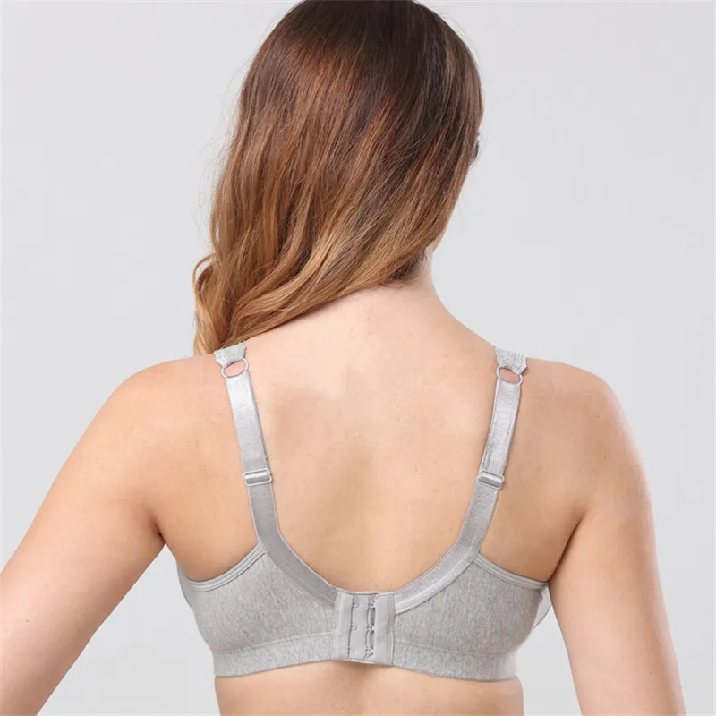 Wholesale Ladies Ultra-thin Cotton Material Bras 110C Big Size Underwear With Full Cup and No Steel Ring-6