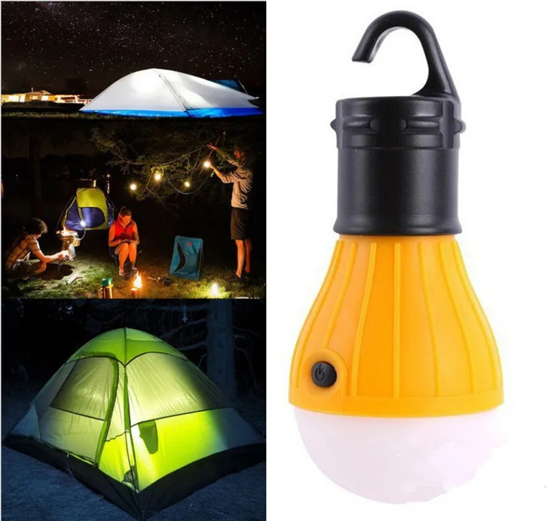 Outdoor Camping Lamp Tent Light Torch Flashlight Hanging Flat LED Light