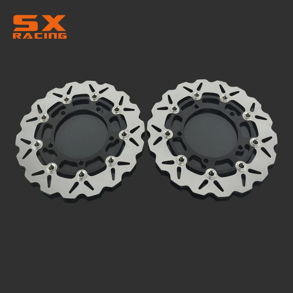 

Motorcycle Black Front Floating Brake Disc Rotor For SUZUKI SFV650 SFV 650 2009 2010 2011 2012 2013 SV650 07 08 09 10 11 12