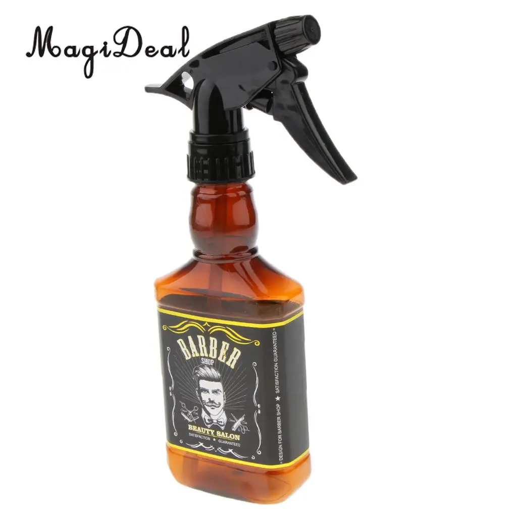 Plastic Hair Salon Spray Bottle with Mist Trigger Sprayer for Hairdressing 325ML Brown