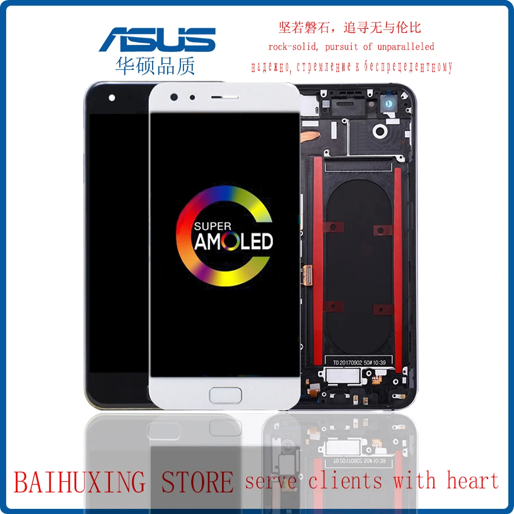 Amoled 5 5 Original Untuk Asus Zenfone 4 Pro Zs551kl Layar Sentuh Display Lcd Dengan Bingkai Digitizer Untuk Asus Zs551kl Tampilan Z01g Ponsel Layar Lcd Aliexpress