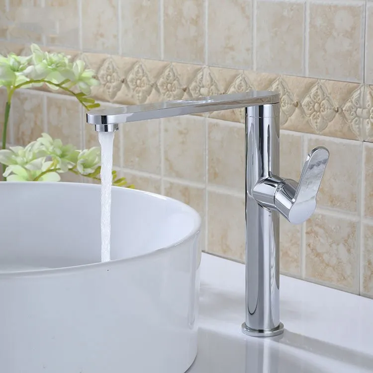 Contemporary Chrome Polished Brass Bathroom Kitchen Lavatory Vanity Vessel Sink Faucet Basin Mixer Tap Faucet Extended Spout Brass Bathroom Basin Mixer Tapchrome Polish Aliexpress
