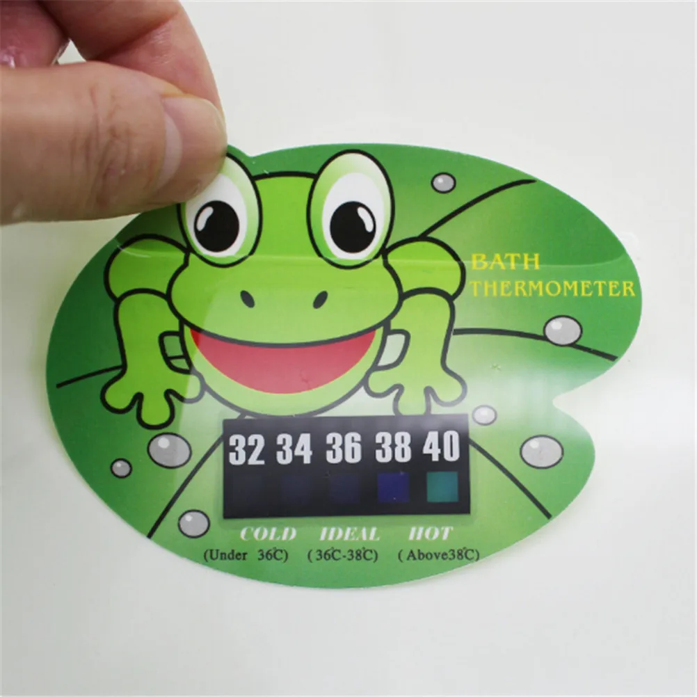 LCD Infant Cartoon Frog Bath Water Temperature Thermometer Baby Care Shower Water Temperature Monitor Baby Bath Safety Care