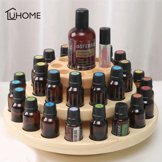 3 Layer Wooden Storage Box 39 Bottles Essential Oil Carry Organizer