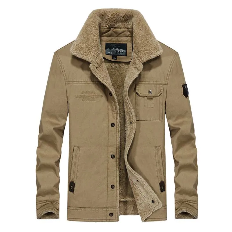Parka Coton Plus Vêtements Épaissir kaki Nouveau Occasionnel Vestes Green La Taille army Manteaux Au Velours Lâche Black Blue Garder Style Homme Polaire Hommes Chaud Hiver Militaire TF1J35lucK