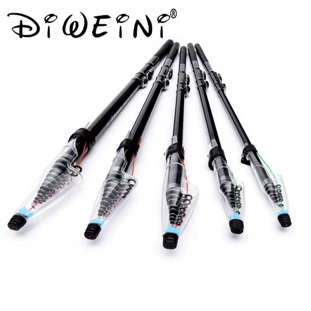 

2.7m 3.6M 4.5M 5.4M 6.3M Spinning Fishing Rod M Power 30T Carbon Telescopic Rock Fishing Rod Carp Feeder Rod Surf Spinning Rod