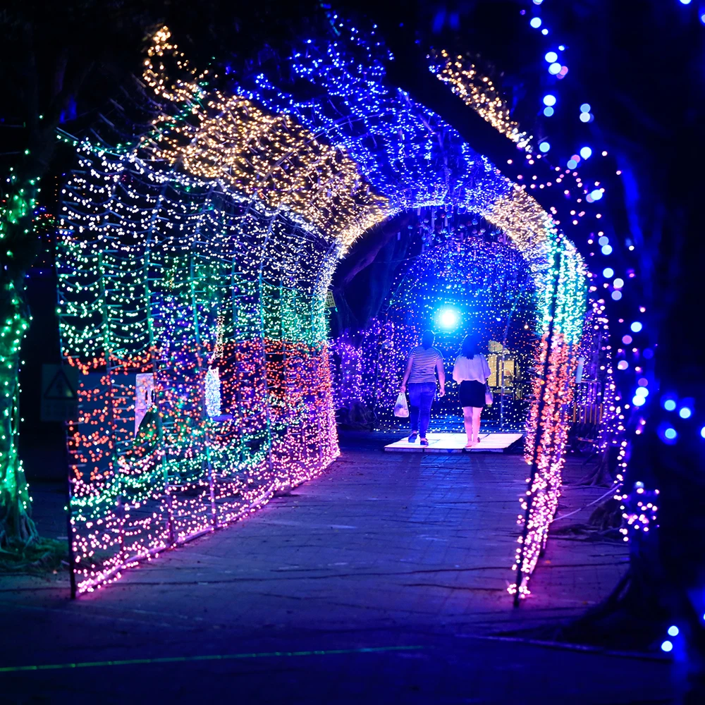 

FS-LED String Light Twinkle Fairy Lighting Outdoor 20M200L Christmas Garland Wedding Tree Holiday Party Decoration