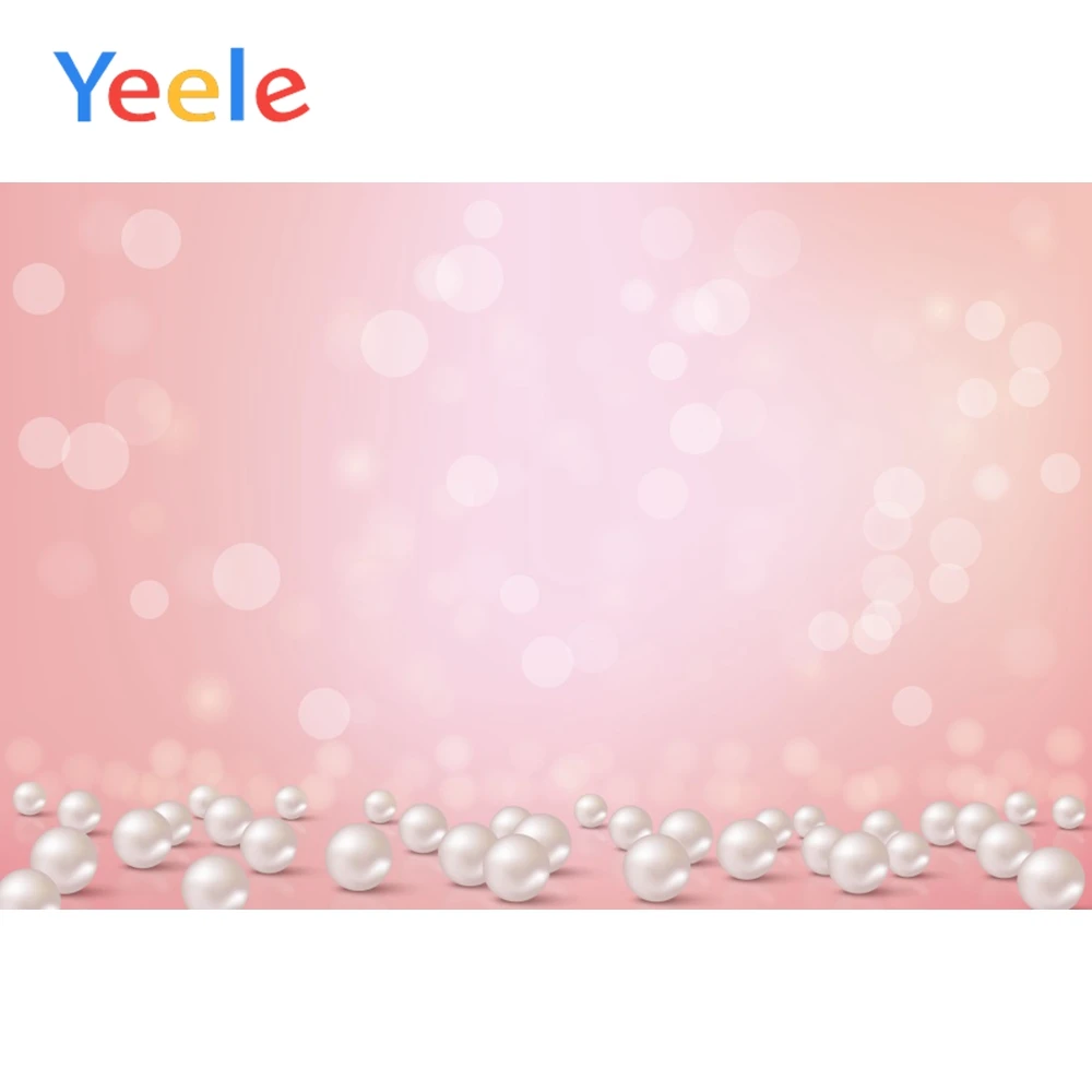 

Yeele Pink Wall Light Bokeh Pearls Doll Props Pet Poster Scene Photography Background Kid Photographic Backdrop For Photo Studio