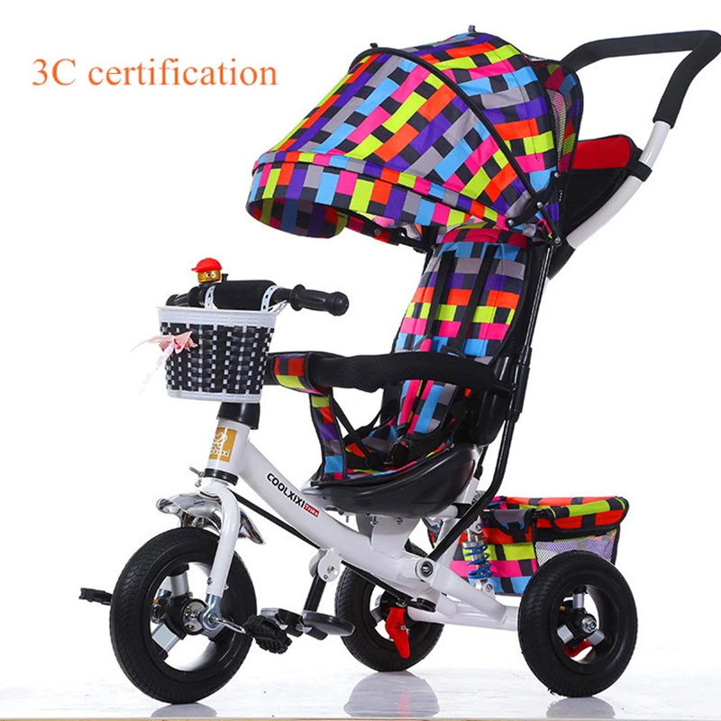 CH BABY Folding Shock Three Wheeled Stroller Infant High-end Fashion Balance Bike High Density Steel Stroller Summer Awning CH BABY Folding Shock Three Wheeled Stroller Infant High-end Fashion Balance Bike High Density Steel Stroller Summer Awning