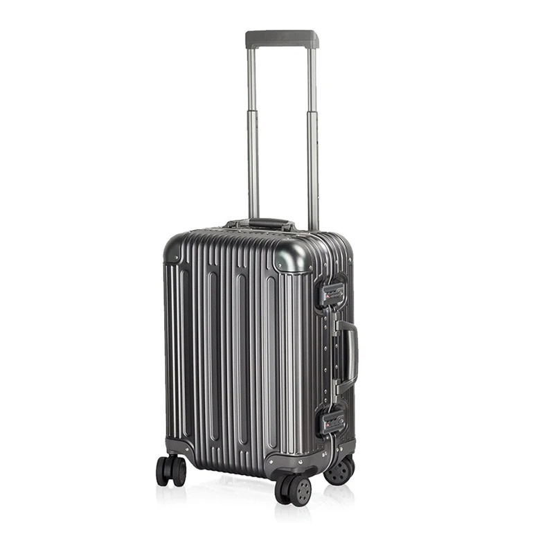 100 aluminium Multi size All Aluminum Hard Shell Luggage travel suitcase Case Carry On Spinner