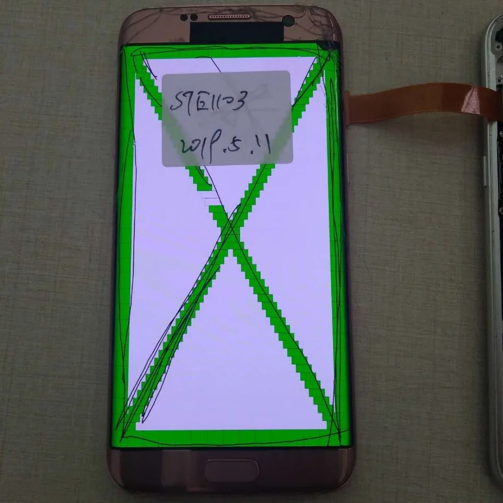 

Little Dot Broken LCD Screen Digitizer with Frame Full Assembly For Samsung Galaxy S7 edge S7edge G935F Regeneration - Only One