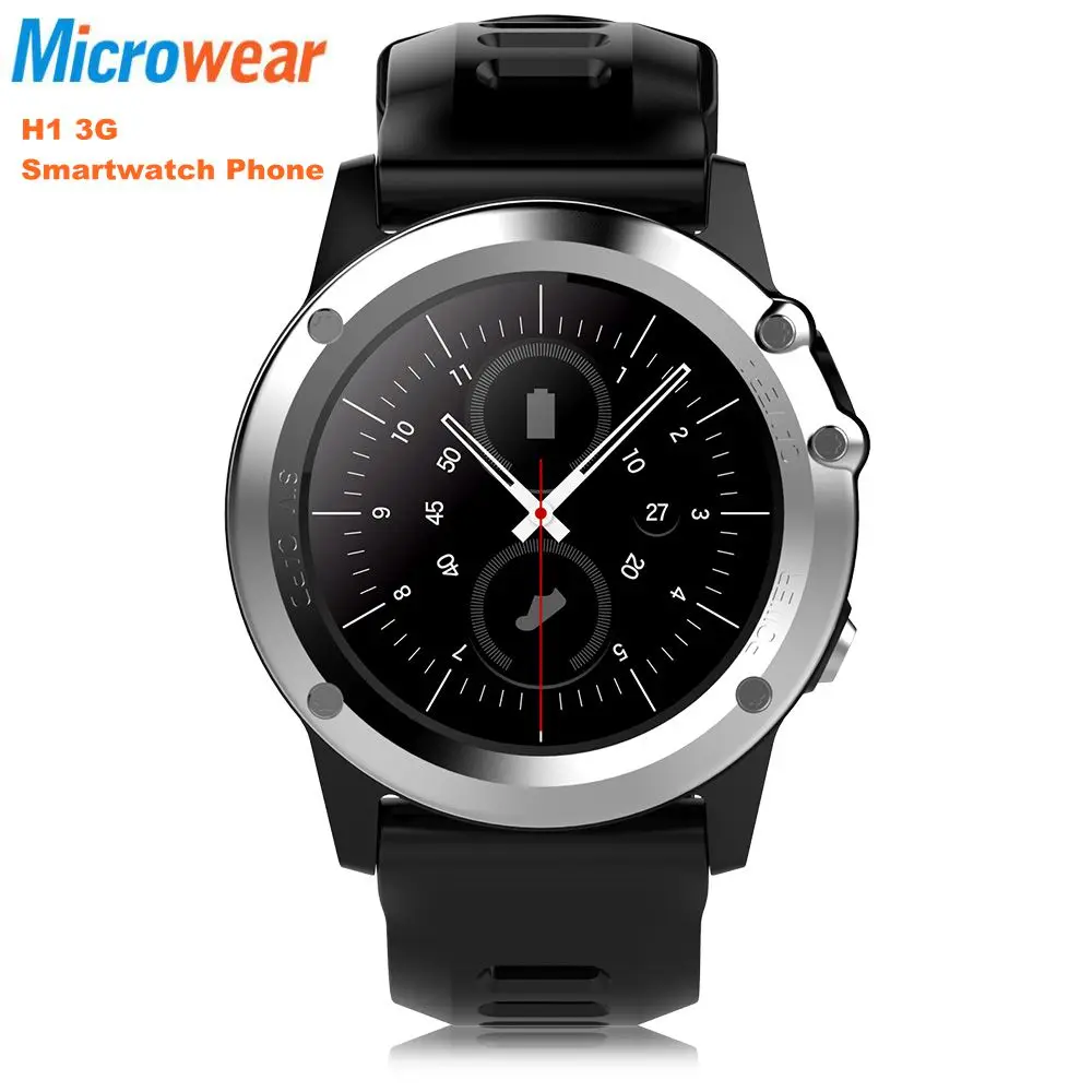 Microwear H1 3g Smartwatch телефон 1 39 дюйма Android 4 MTK6572 Dual Core 2 GHz GB Встроенная память IP68