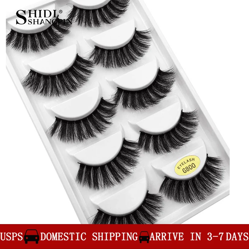

charming 5 pairs false eyelashes natural long lashes mink eyelashes 3d mink lashes eyelash extension long eyelashes cilios