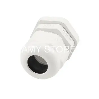 

PG16 White Plastic 10mm Thread Length Waterproof IP67 Cable Joints