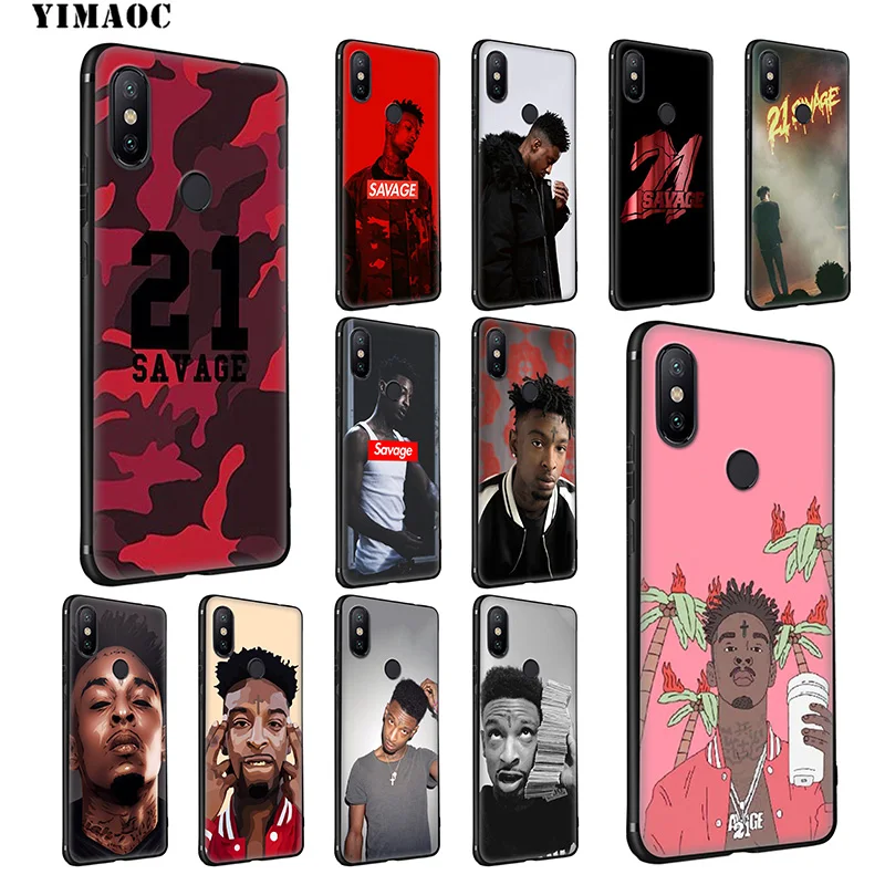 YIMAOC 21 Savage Soft Case for Xiaomi Mi 9T 9 8 Se 6 MAX 3 A1 A2 Lite MiA1 MiA2 CC9E CC9 6X 5X POCOPHONE F1 |