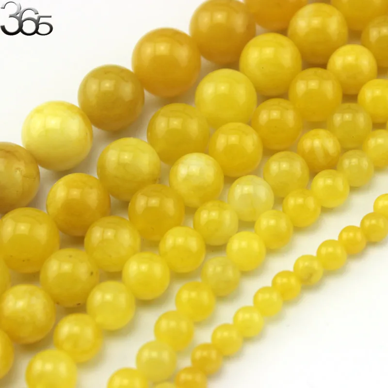 

Free Shipping 4-16mm Wholesale Gem Round Yellow Beeswax Stone Loose Beads Strand 15" for Jewelry Making