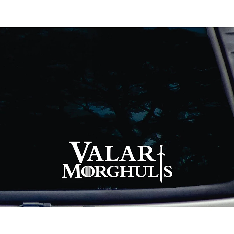 

Game of Thrones stickers Valar Morghulis 8" x 3" die cut vinyl decal sticker for windows car laptop stickers