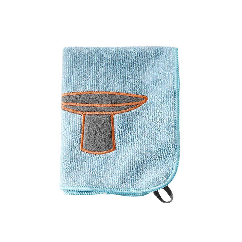 

1 Pc Microfiber Absorbent Dish Cloth Lint-Free Cleaning Towel Household Washing Cloth For Dining Table Kitchen Bar(Desk, Blue)