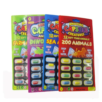 

INBEAJY 12pcs Grow Water absorption larger pill Various Capsule Inflatable Expansion Toy Colorful Puzzle Creative