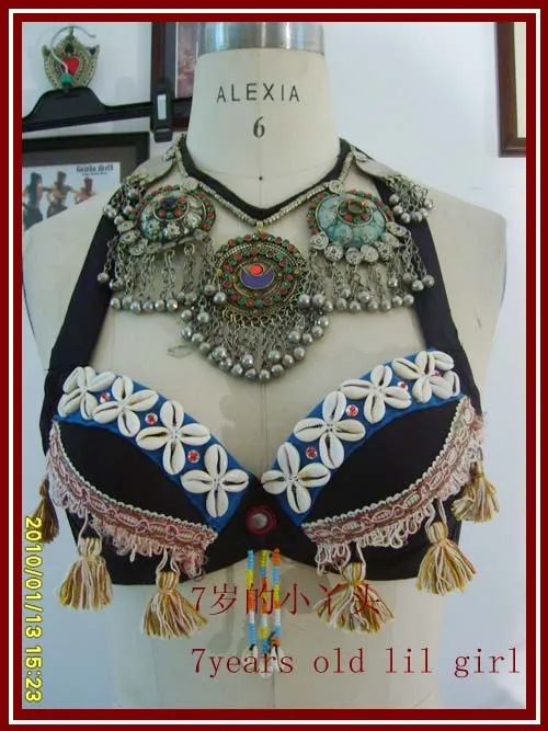 

Tribal belly dance bra B24
