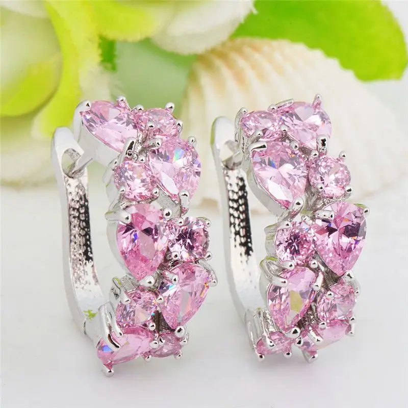 

Luxury Double Big Heart Hoop Earrings Hip-Hop Silver Silver Dangle Ear Studs Women Cute Earrings Jewelry Ladies Girl Gift Y3H685