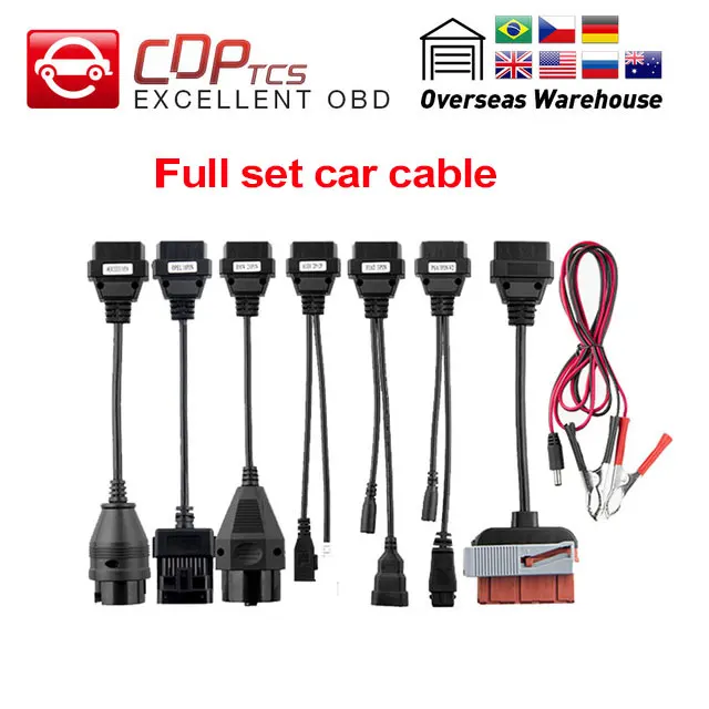

Full set car cables truck cables for CDP TCS cdp pro car diagnostic Tool OBD2 Interface car leads for CDP TCS plus multidiag pro