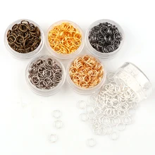 Розовое золото и пистолет черный позолоченный тон металлические двойные петли открытый прыжок кольца ожерелье закрыть инструмент кольцо DIY ювелирных изделий