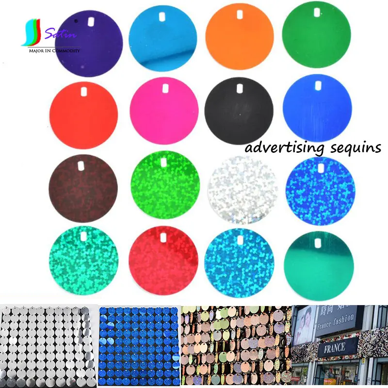 

Wholesale DIY Handmade Decoration,Outdoor Outadvertising Sequins,Round 3cm Solid Color,Laser Outdoor Advertising Sequins S0681L