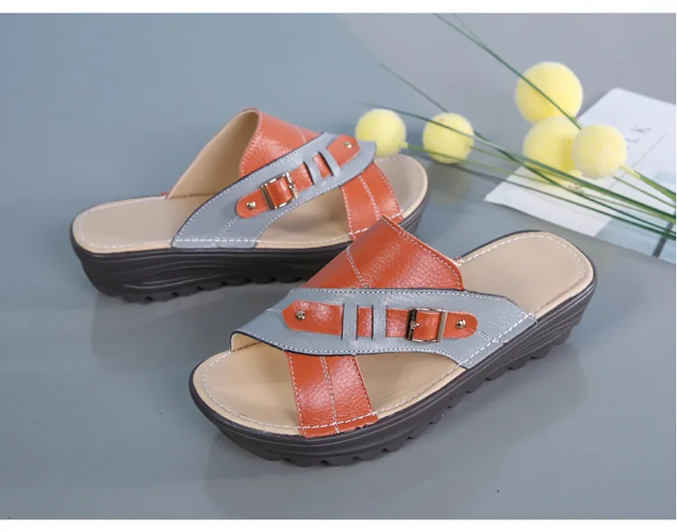 AH 1793-2019 Genuine Leather New Women Sandals-4