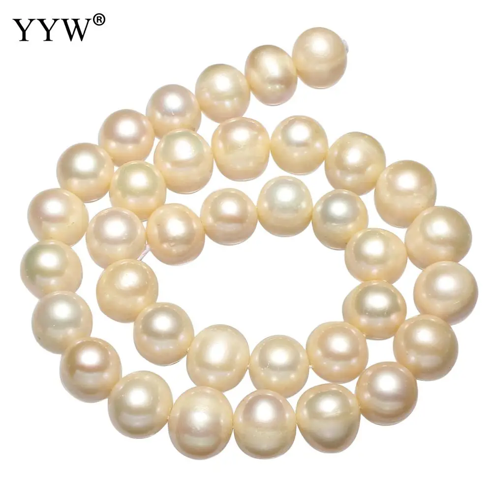 

Pink Cultured Potato Freshwater Pearl For DIY Necklace Bracelet Jewelry Making Natural Stone Beads Loose Strand 15.5" 12-13mm