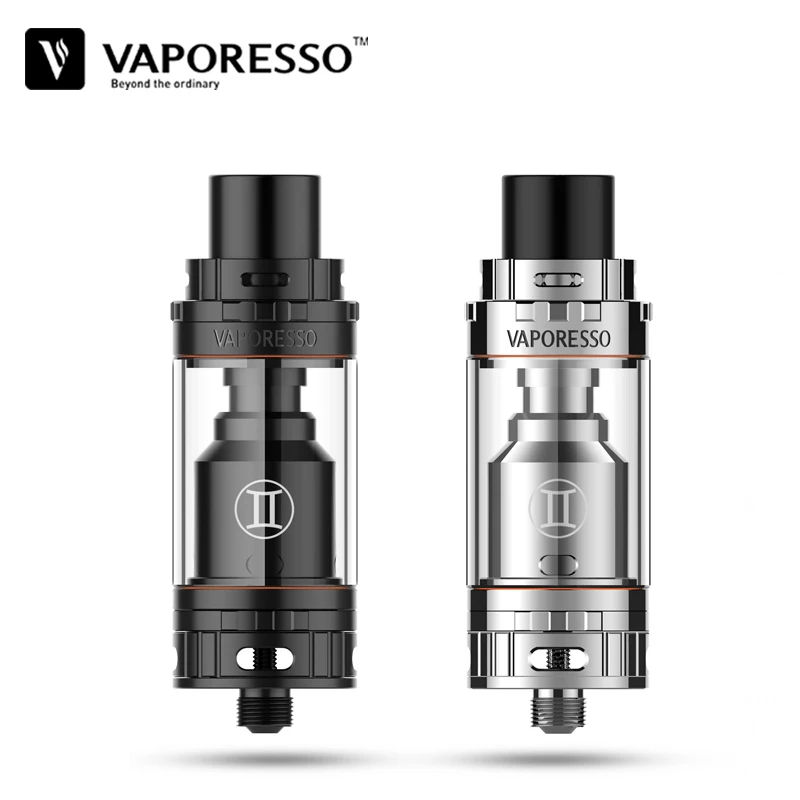 Original Electronic Cigarette Vaporizer Vaporesso Gemini RTA Tank 3ML Black And Silver Color 510 Thread Atomizer