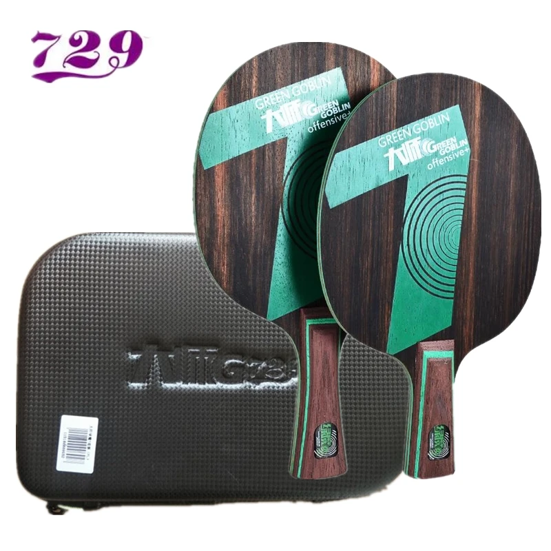 Friendship 729 Master series table tennis racket Green goblin 5/7 Ebony ebony 5 7 OFFENSIVE attack with free case