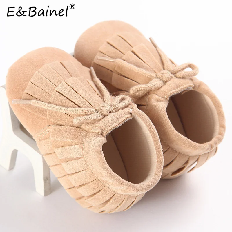 

E&Bainel Baby Boy Girl Shoes First Walkers Newborn Toddler Shoes Girl Fringe Soft Anti-slip Baby Moccasins Prewalker Crib Shoes