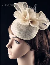 15 colors enchanting sinamay material fascinator base headpiece event hair accessories bridal hat suit for all
